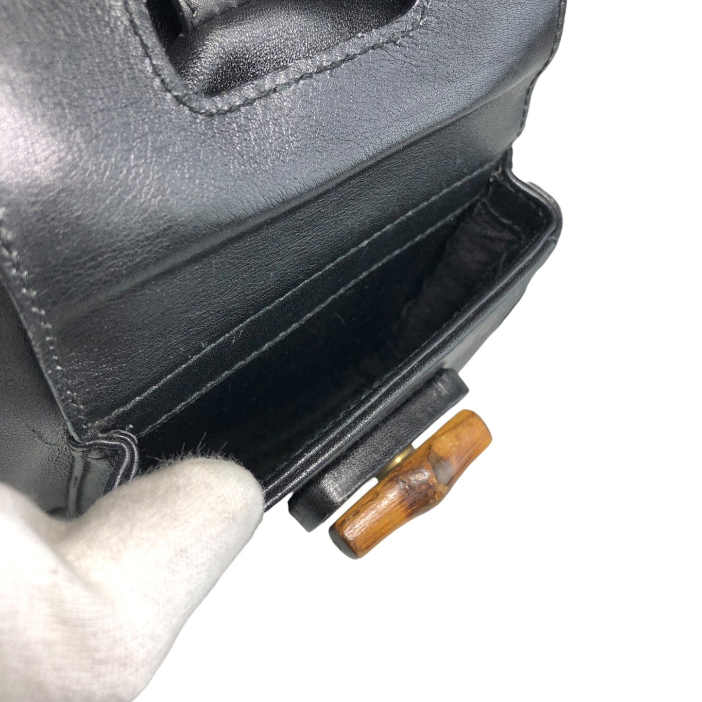 GUCCI Bamboo Backpack Black Vintage tfjt8e