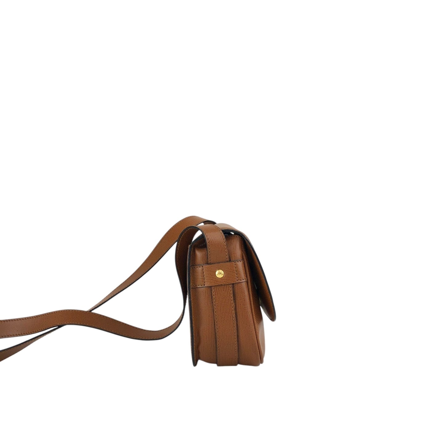 CELINE Circle Logo Shoulder bag Brown Vintage p88a4y