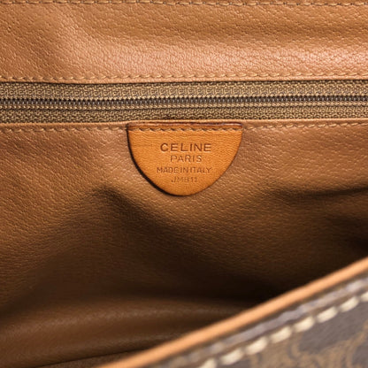 CELINE Macadam Blason Shoulder bag Brown Vintage 6pmbjw