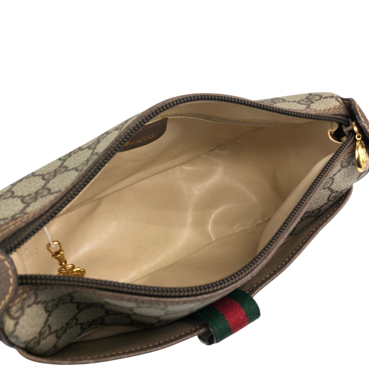 GUCCI Sherry Line Shoulder bag Beige Vintage h47gp3