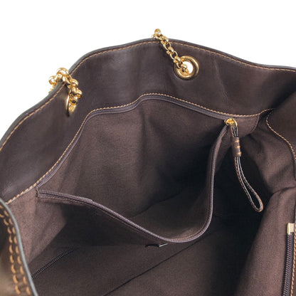 LOEWE Logo Chain Totebag Brown Vintage xy3fjn