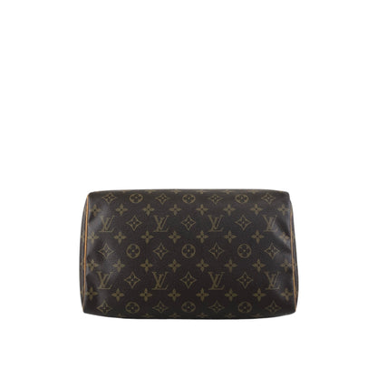 LOUIS VUITTON Monogram Handbag Boston bag Brown Vintage s2cksy
