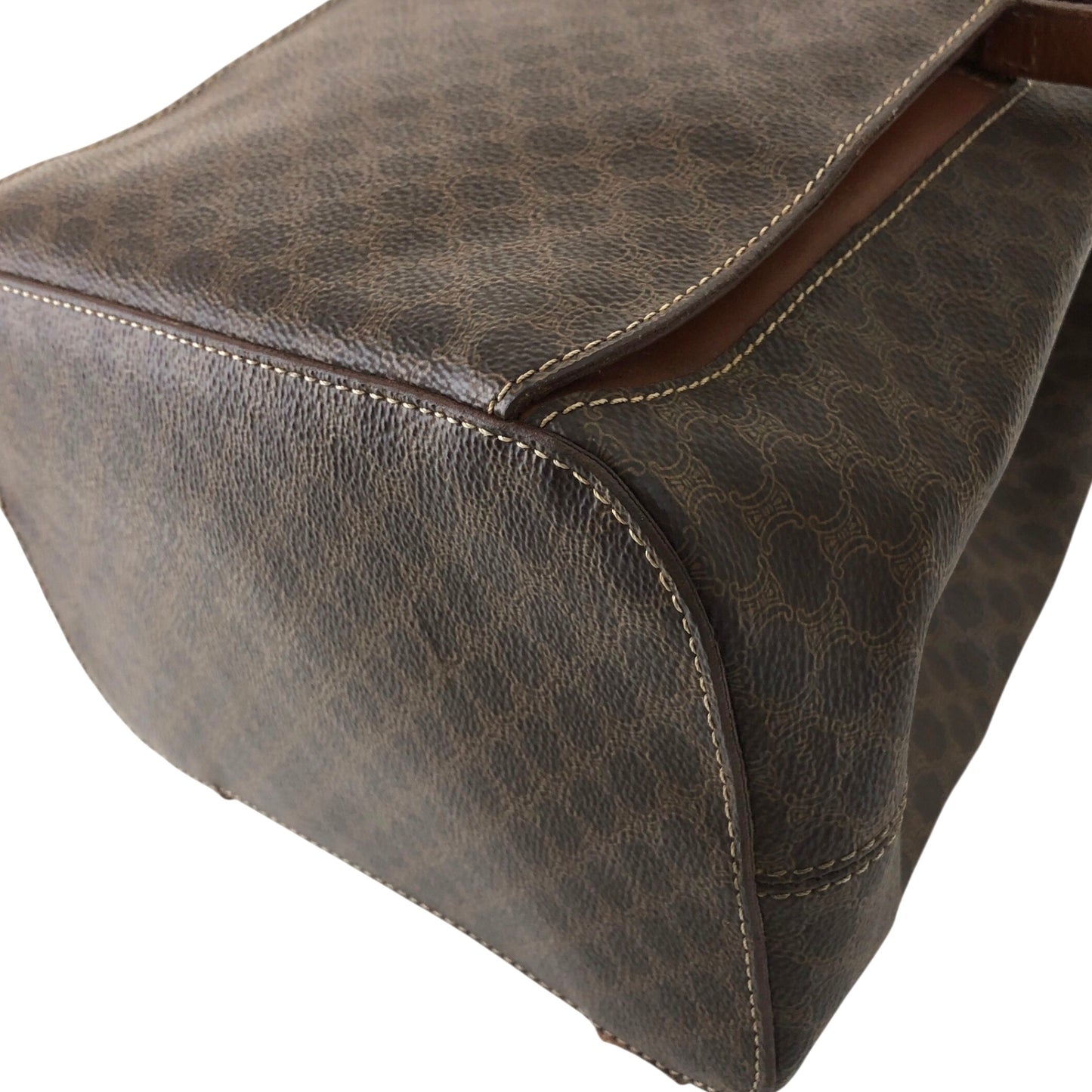 CELINE Macadam Charm Backpack Brown Vintage jz6ee6