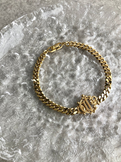 Christian Dior Bracelet Gold Vintage 2mtjbe