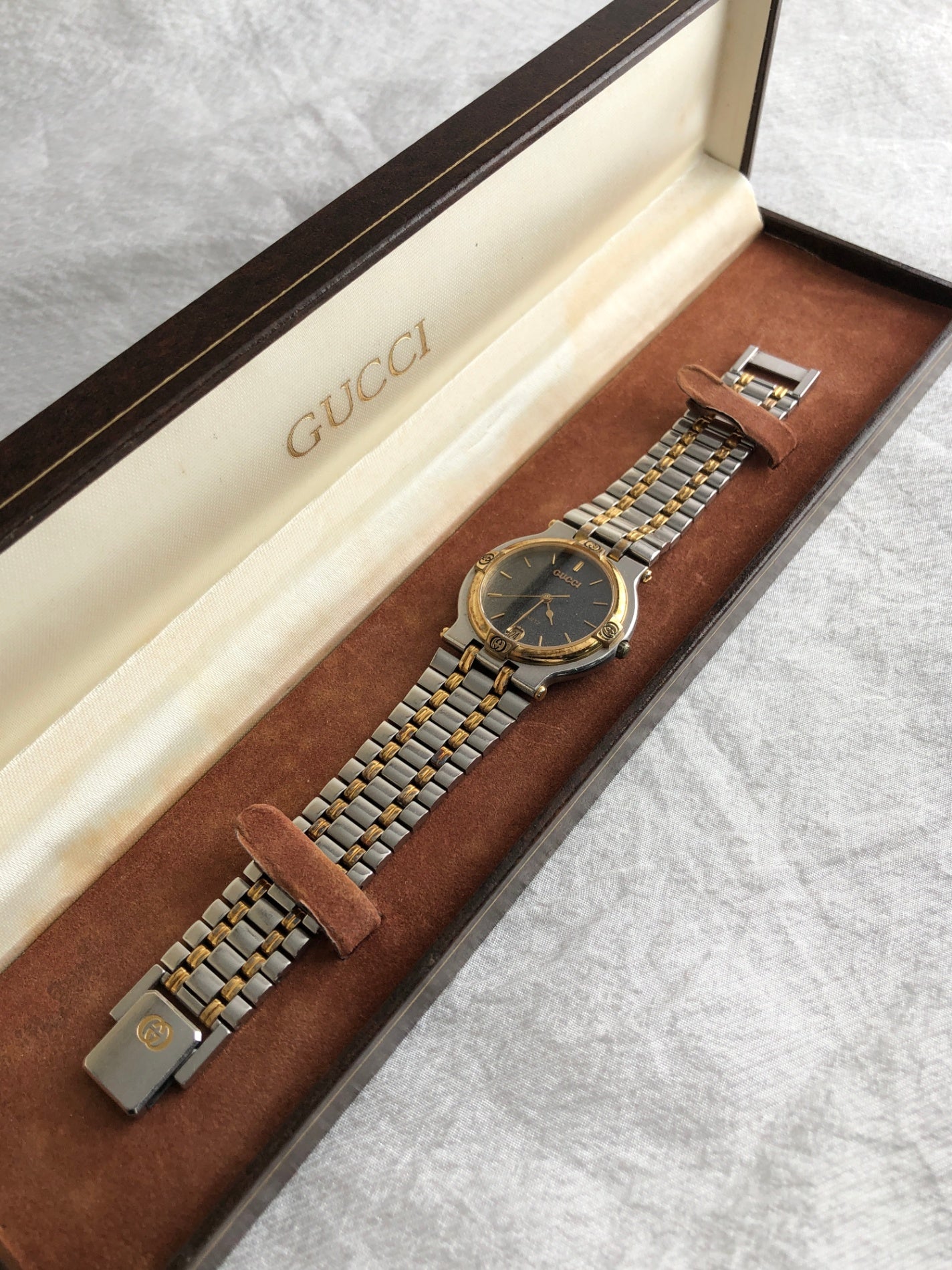 GUCCI Watch Silver 9000M Vintage kyaj5a