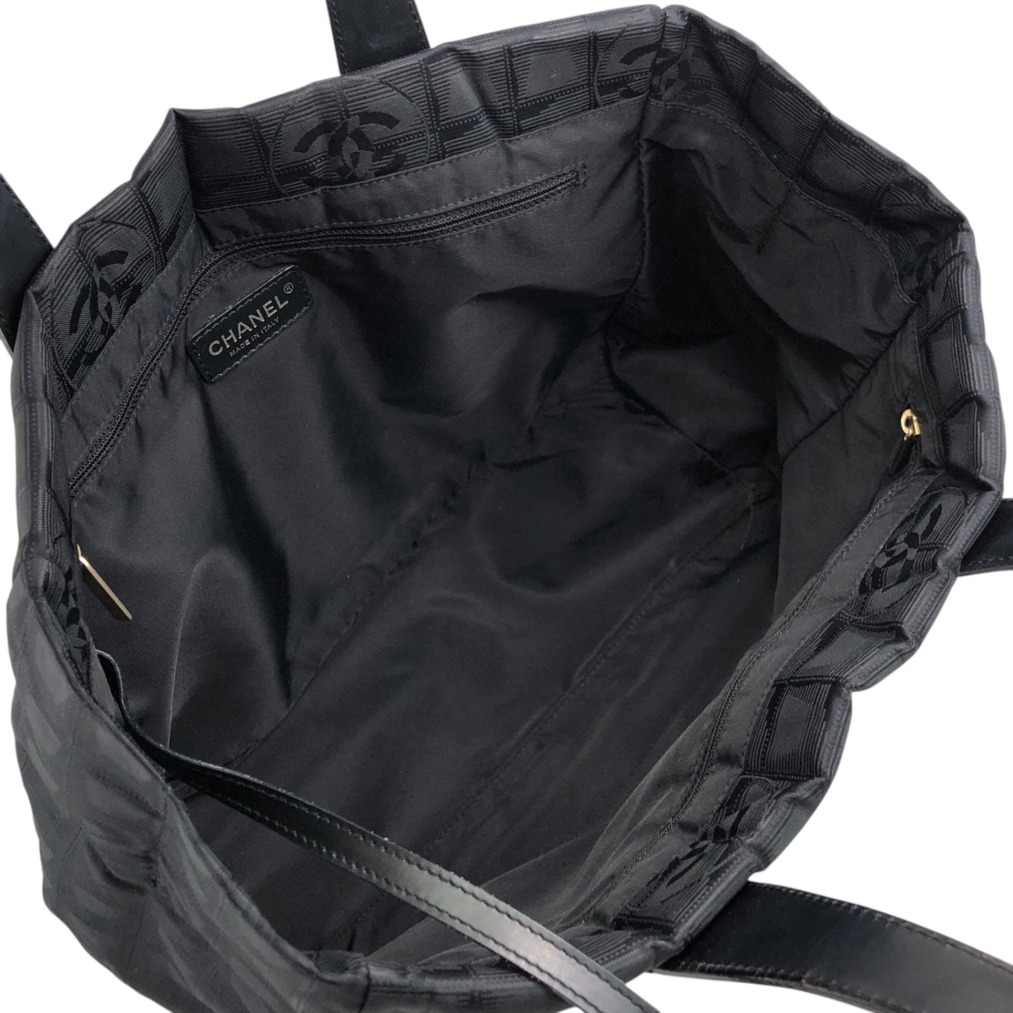 CHANEL New Travel Line Totebag Black Vintage 37n7zy