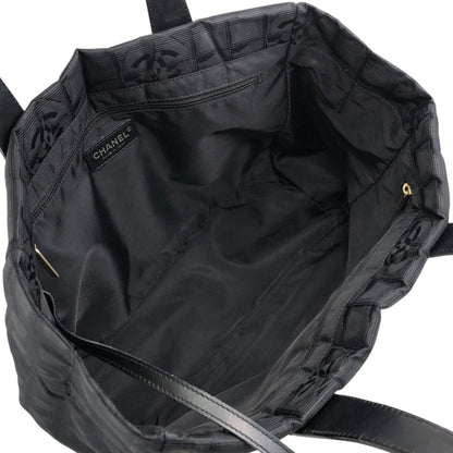 CHANEL New Travel Line Totebag Black Vintage 37n7zy