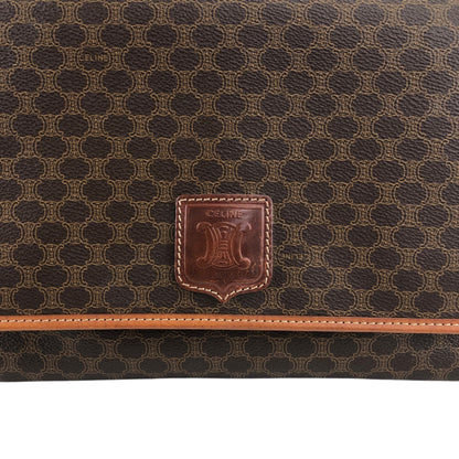 CELINE Macadam Blason Shoulder bag Brown Vintage fchn4d