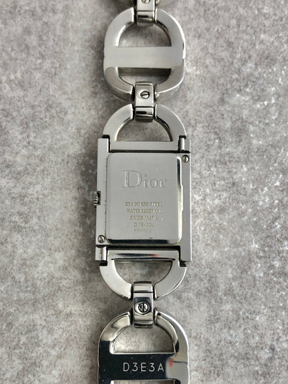 Christian Dior Quartz Watch Silver D78-109 Vintage egd5s2