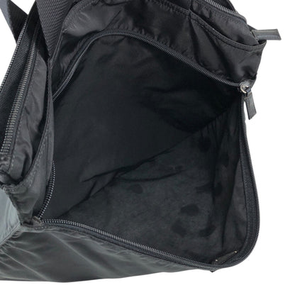 PRADA Tessuto Triangle Logo Totebag Black Vintage t7z4fj