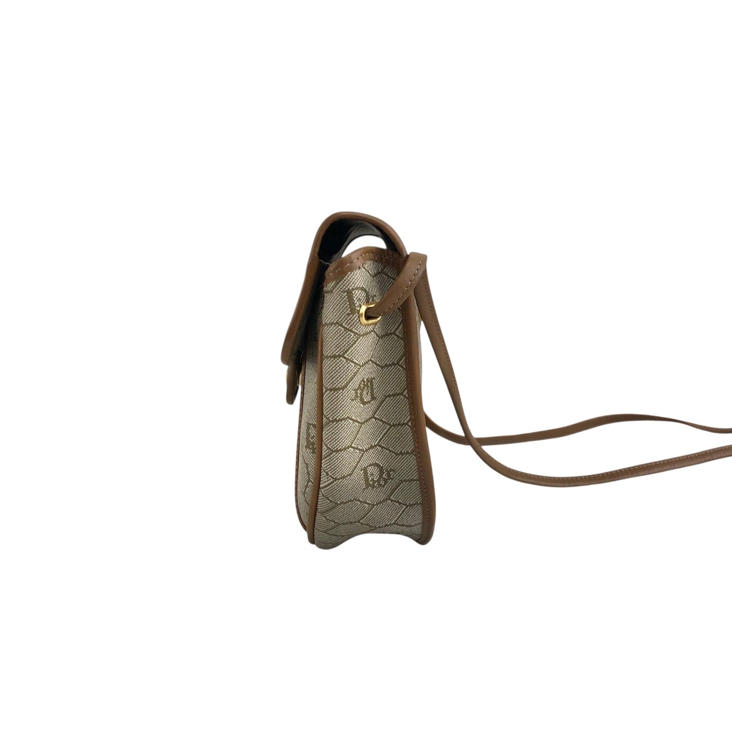 Christian Dior Honeycomb Pattern Shoulder bag Beige Vintage bbirpg