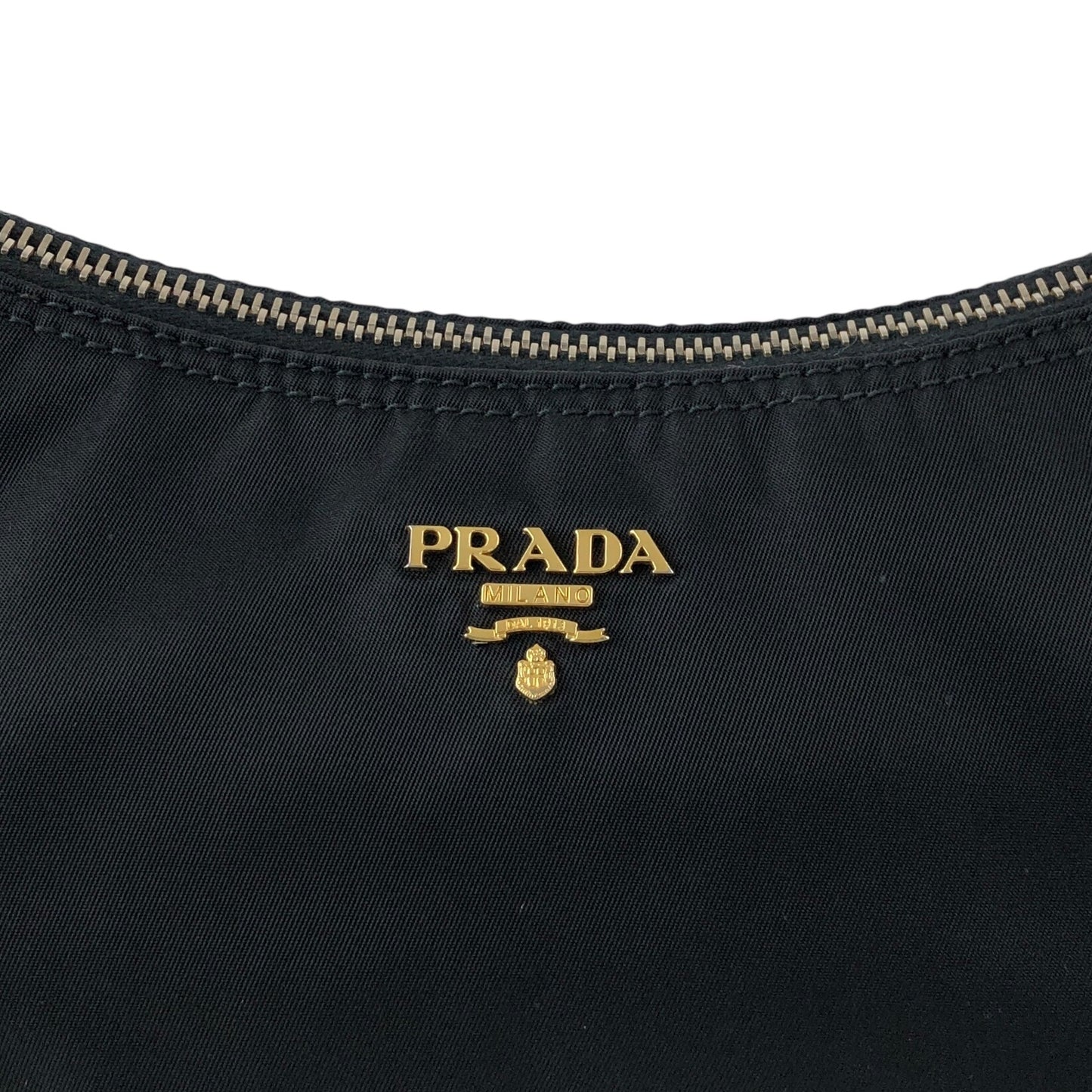 PRADA Logo Small Handbag Black Vintage 4kewfr