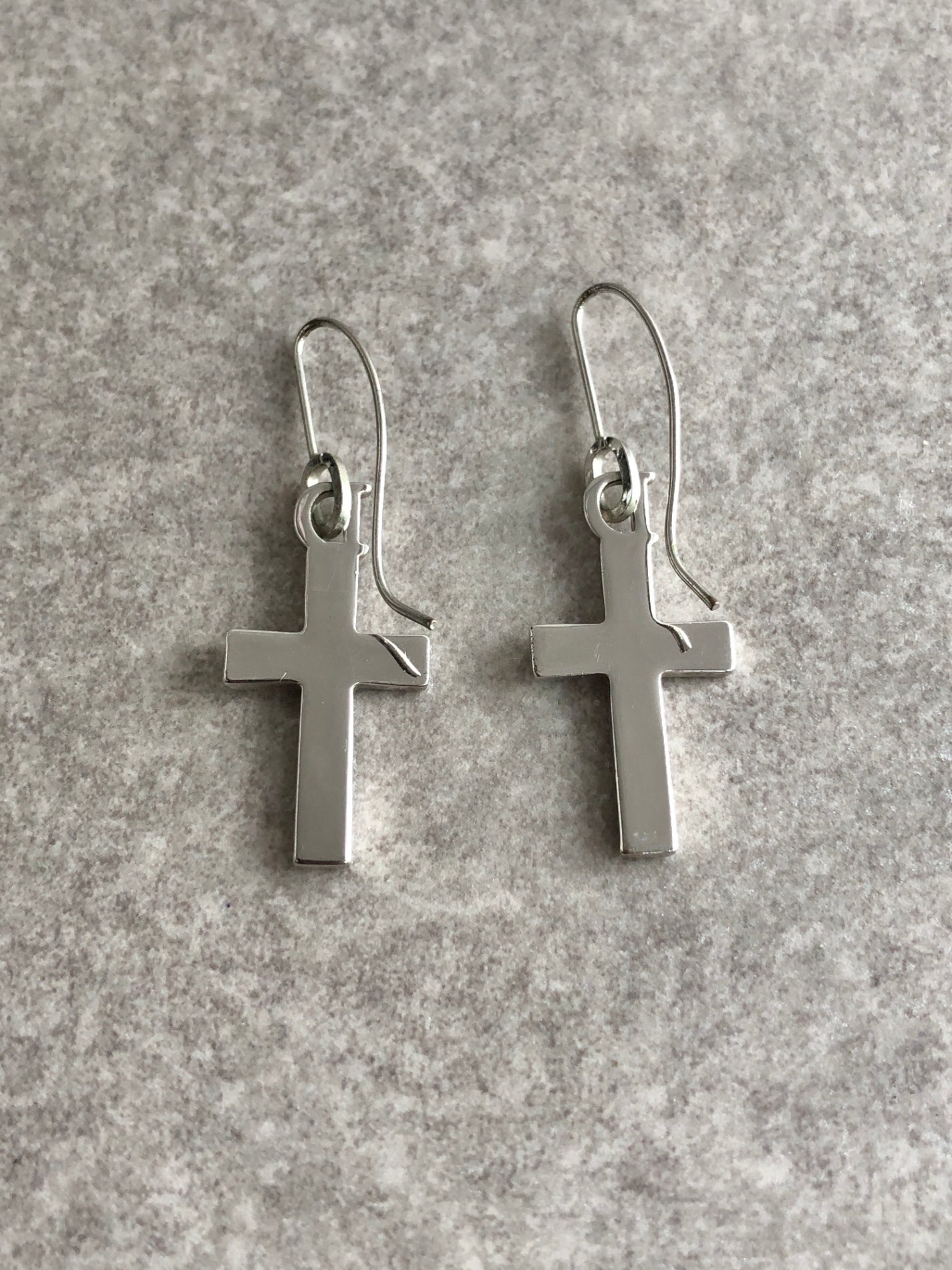 Christian Dior Cross Motif Pierced Silver Vintage u6pazy