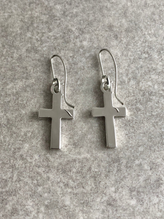 Christian Dior Cross Motif Pierced Silver Vintage u6pazy