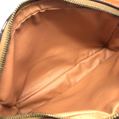 CELINE Macadam Gancini Shoulder bag Brown Vintage 7y7av5