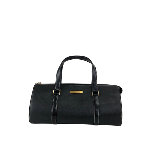 BURBERRY Logo Handbag Black Vintage vmkueb