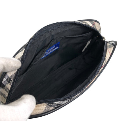 BURBERRY Nova Check Shoulder bag Beige Vintage kg336h