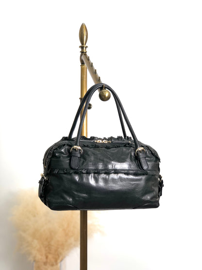 GUCCI Handbag Black Vintage ns25kt