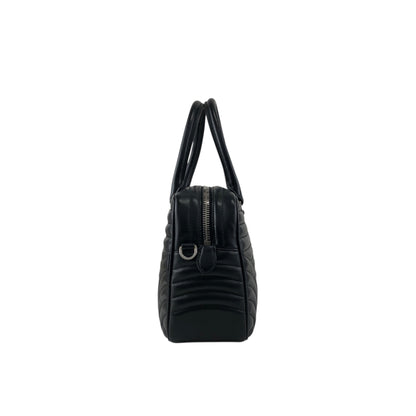 PRADA Logo Small Boston bag Handbag Black Vintage v7w6vi