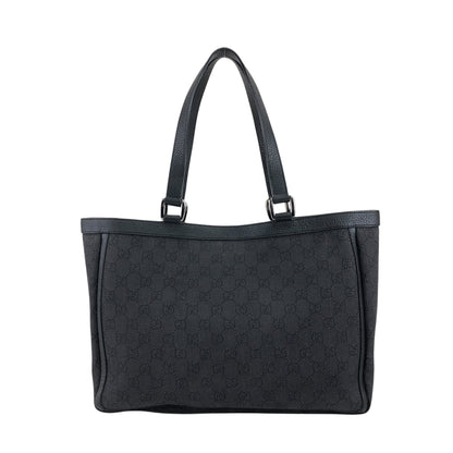GUCCI GG Canvas Handbag Totebag Black 268639 Vintage jjx8f3