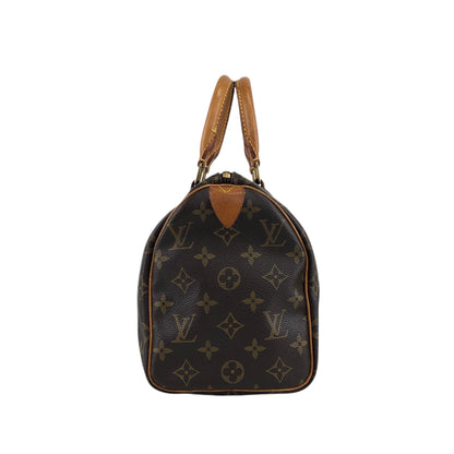 LOUIS VUITTON Monogram Small Boston bag Handbag Brown Vintage 765gwg