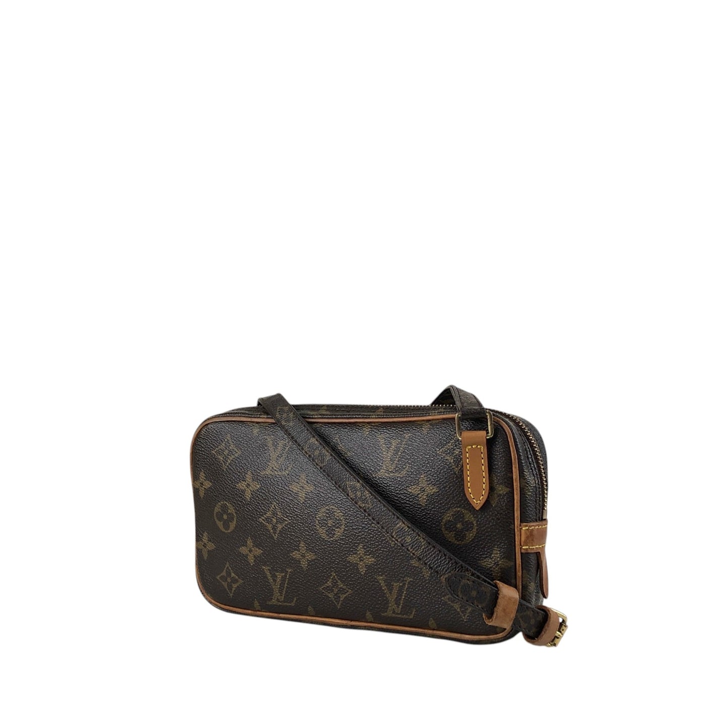 LOUIS VUITTON Monogram Shoulder bag Brown Vintage u4jnak