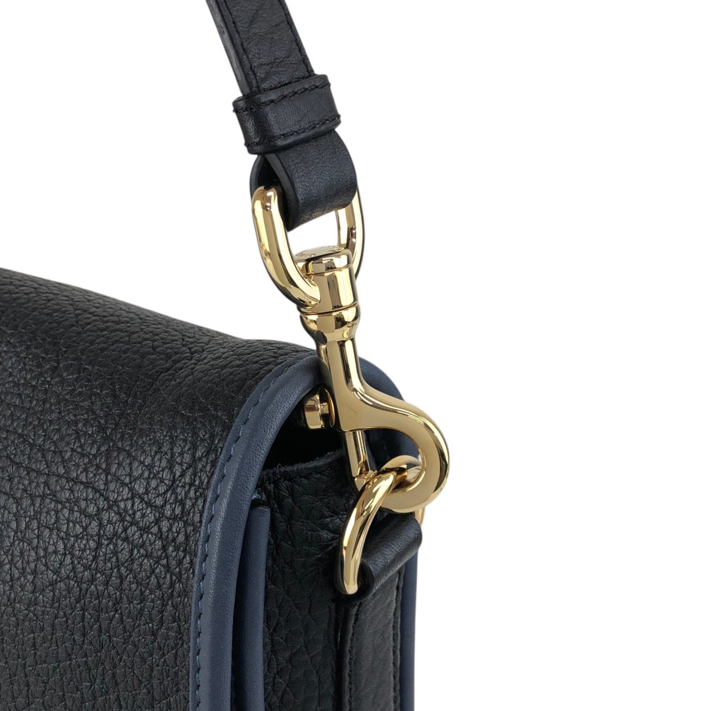 LOEWE Anagram Shoulder bag Navy×Black Vintage r7bby7