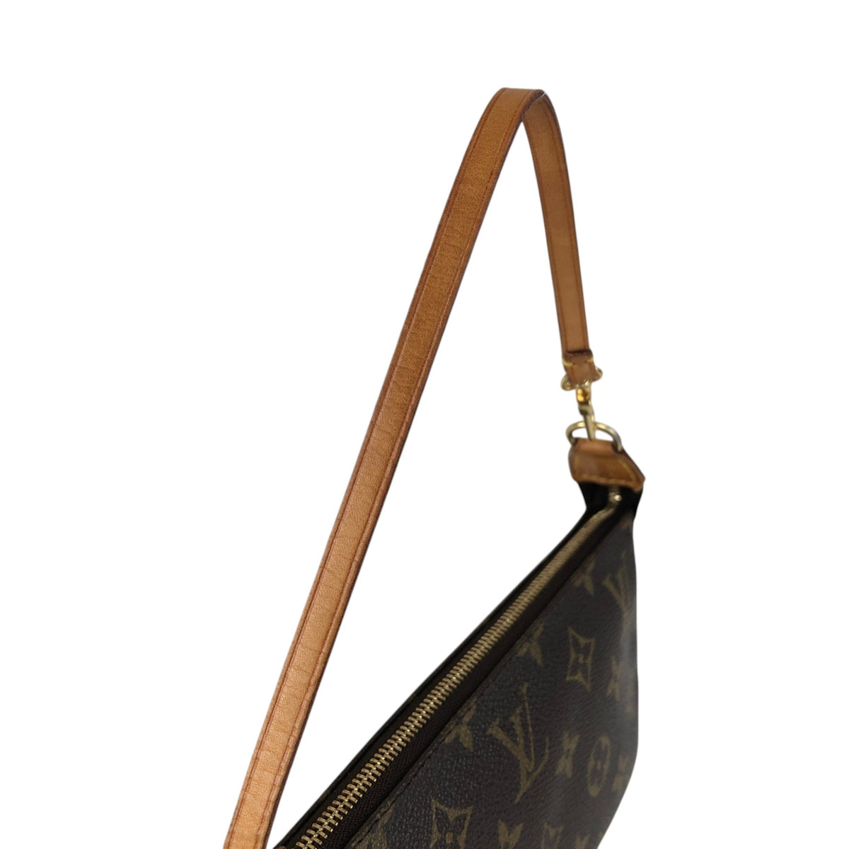 LOUIS VUITTON Monogram Shoulder bag Brown M51980 Vintage k775xf