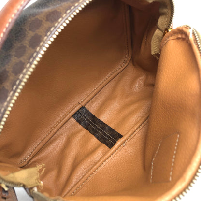 CELINE Macadam Blason Two-way Handbag Shoulder bag Brown Vintage 8rtyi2