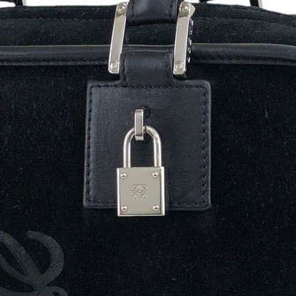 LOEWE Amazona28 Anagram Handbag Boston bag Black Vintage f8gywz
