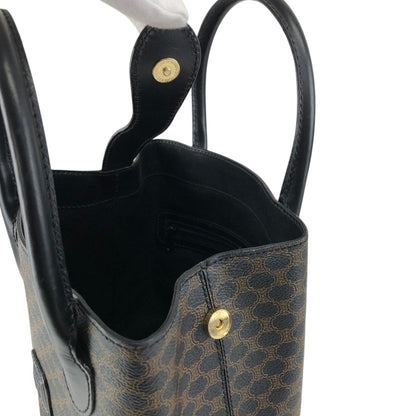 CELINE Macadam Blason Handbag Totebag Black Vintage ypkjyr