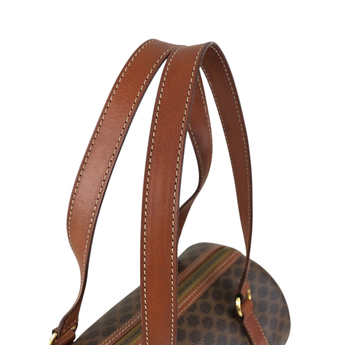 CELINE Macadam Blason Shoulder bag Brown Vintage us8d3n