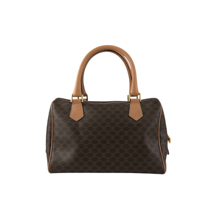 CELINE Macadam Blason Two-way Small Boston bag Shoulder bag Brown Vintage bxb7p7