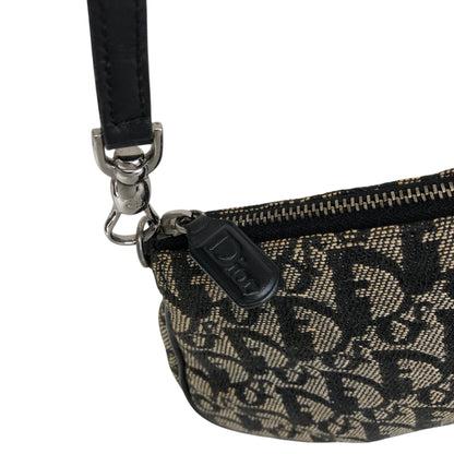 Christian Dior Trotter Shoulder bag Black Vintage gszuxb