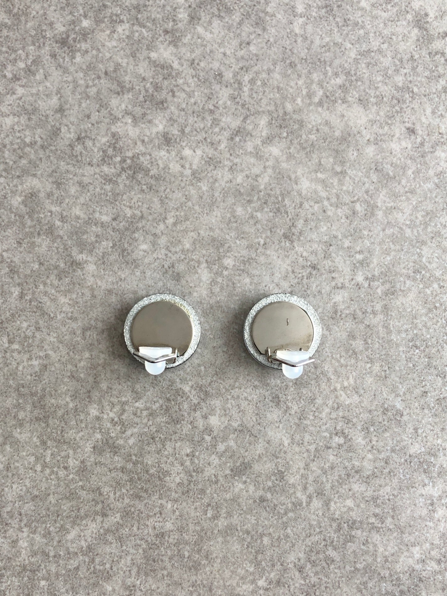 CHANEL Coco Mark Earrings Clear Vintage 65a7rz