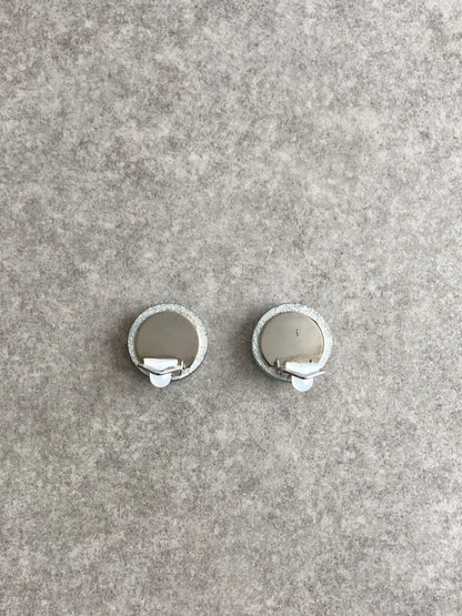 CHANEL Coco Mark Earrings Clear Vintage 65a7rz