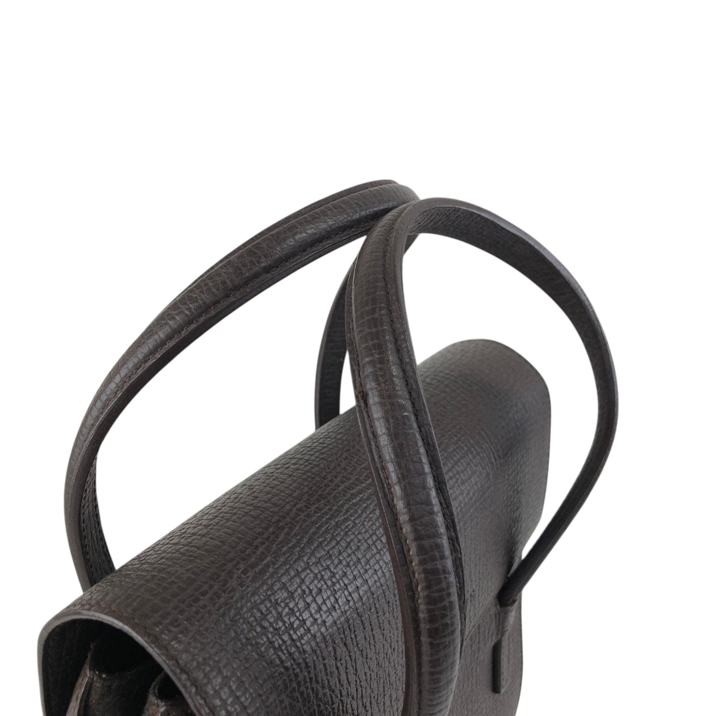 LOEWE Logo Embossed Handbag Brown Vintage xdd6ie