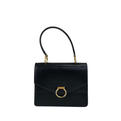 CELINE Gancini Handbag Black Vintage pvi8pi
