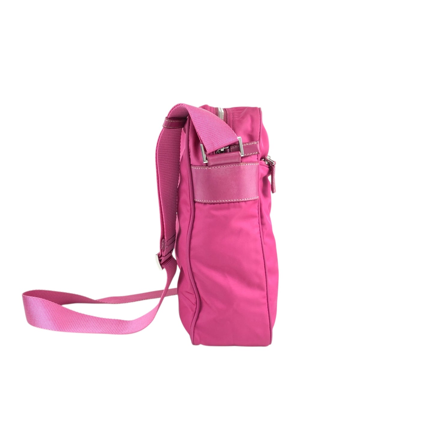 PRADA Triangle Logo Shoulder bag Pink Vintage b2e8ue