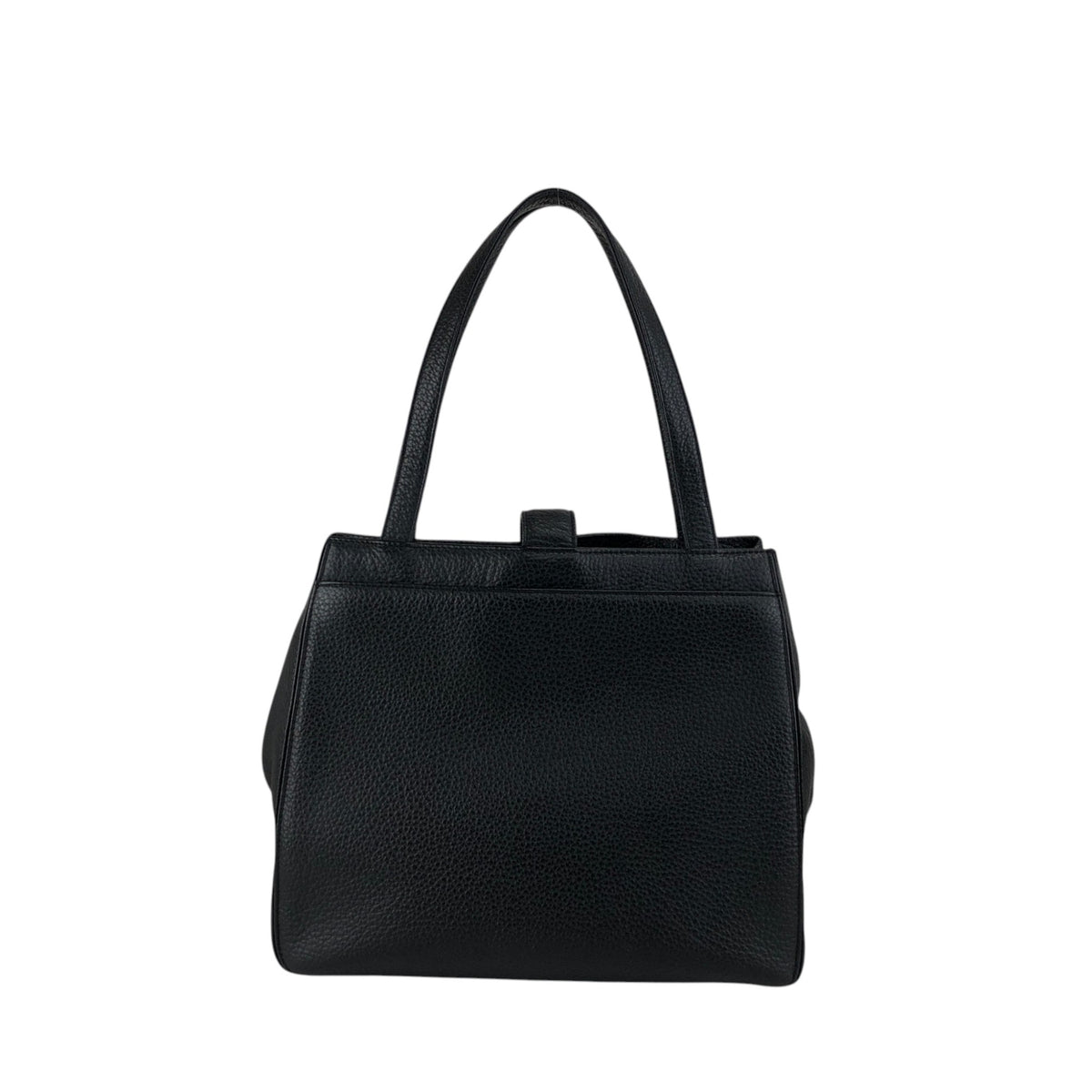 Yves Saint Laurent Logo Handbag Black Vintage zcepw5