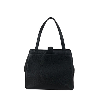 Yves Saint Laurent Logo Handbag Black Vintage zcepw5