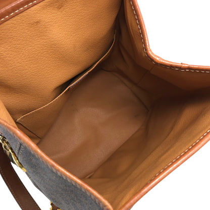 CELINE Macadam Charm Backpack Brown Vintage jz6ee6