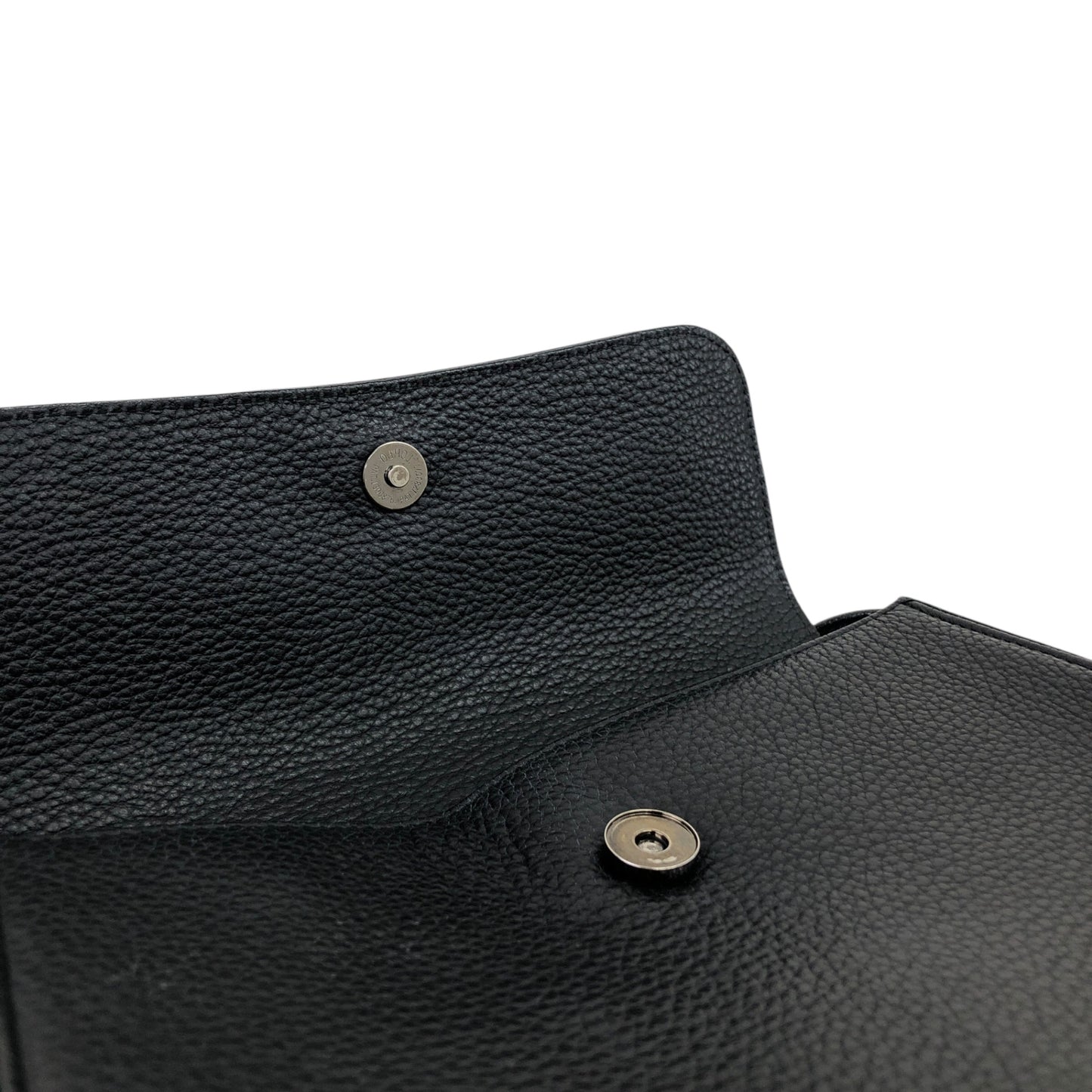 Yves Saint Laurent Logo  Shoulder bag Black Vintage ex2z8n