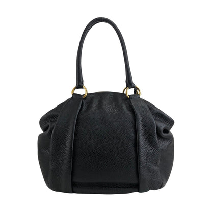 PRADA Logo Two-way Handbag Shoulder bag Black Vintage beb8nm