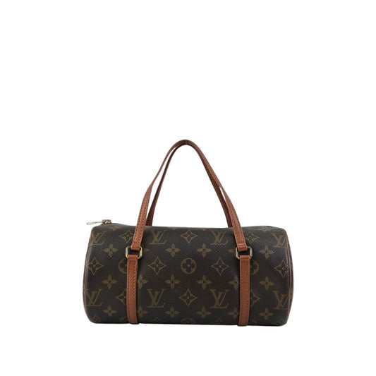 LOUIS VUITTON Monogram Handbag Brown Vintage dwmmh5