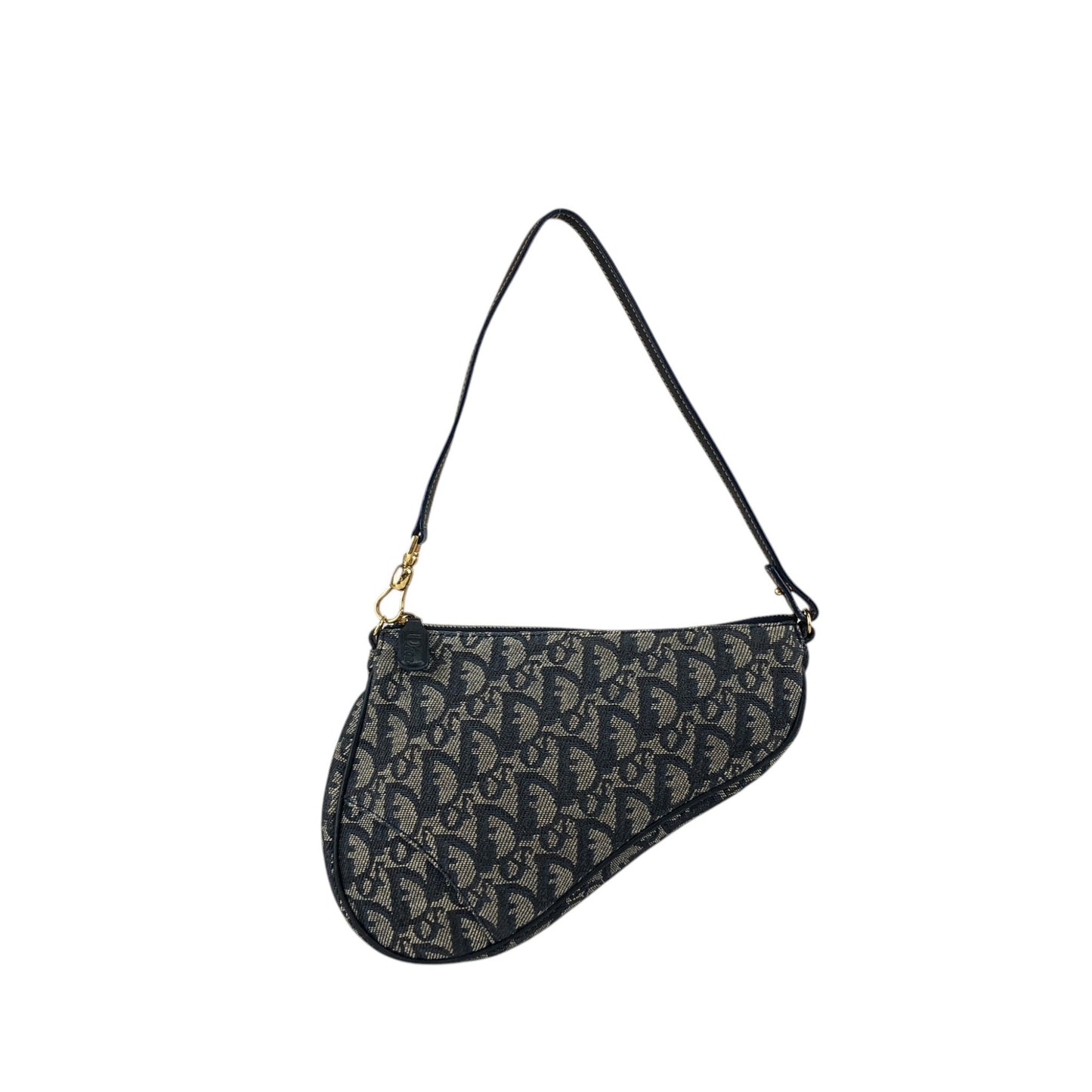 Christian Dior Trotter Small Handbag Shoulder bag Navy Vintage szr3xn