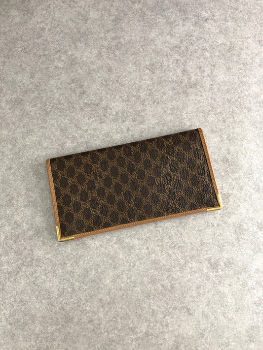 CELINE Macadam Long Wallet Brown Vintage tg6cj2