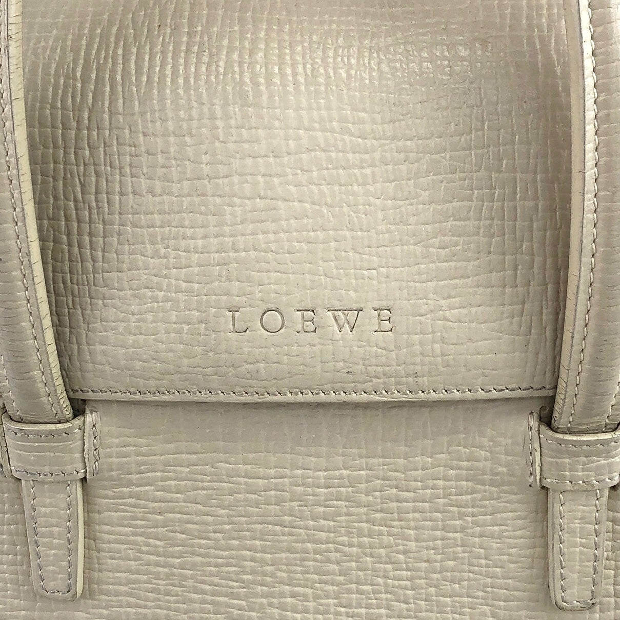 LOEWE Logo Handbag White Vintage gch7b5