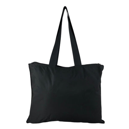 PRADA Tessuto Triangle Logo Handbag Totebag Black Vintage 6e4zku