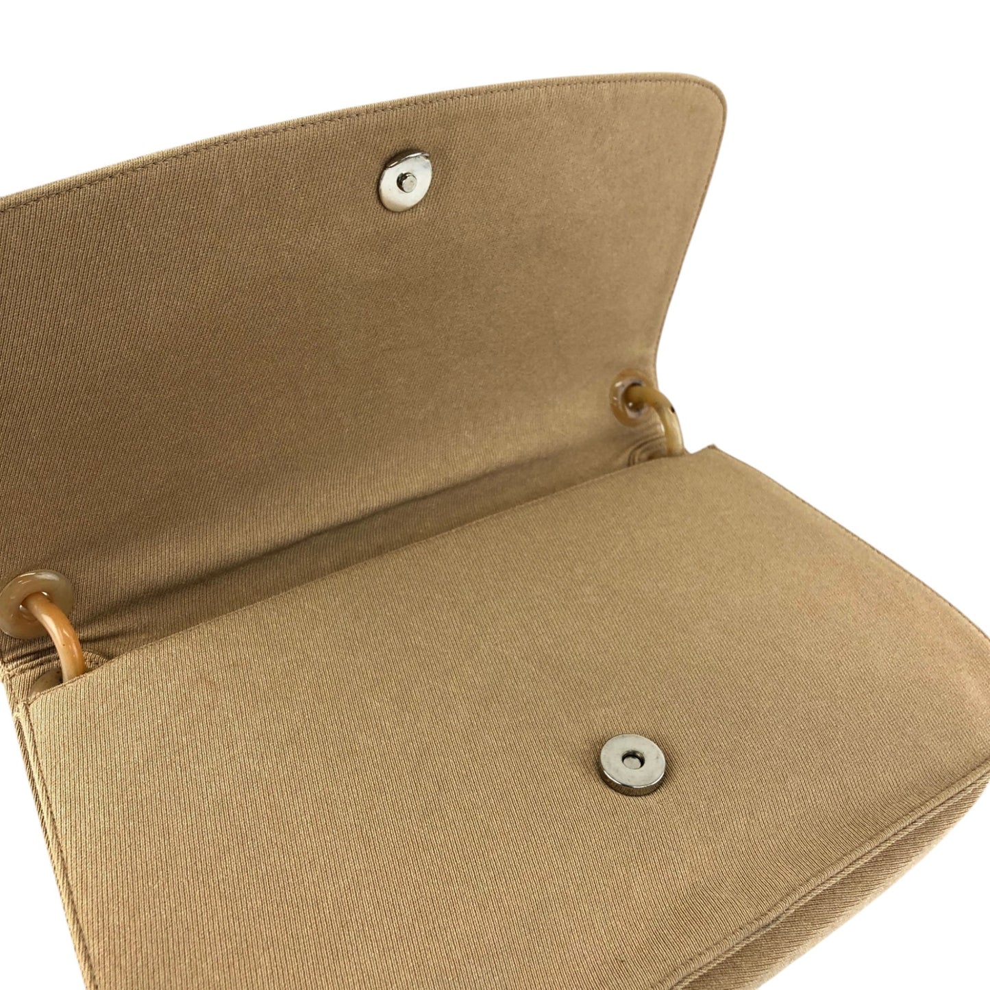 PRADA Triangle Logo Shoulder bag Beige Vintage jhervy